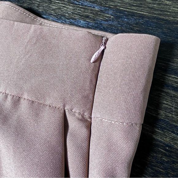 Tan High Rise Straight Leg Trouser Pants - Picture 4 of 8